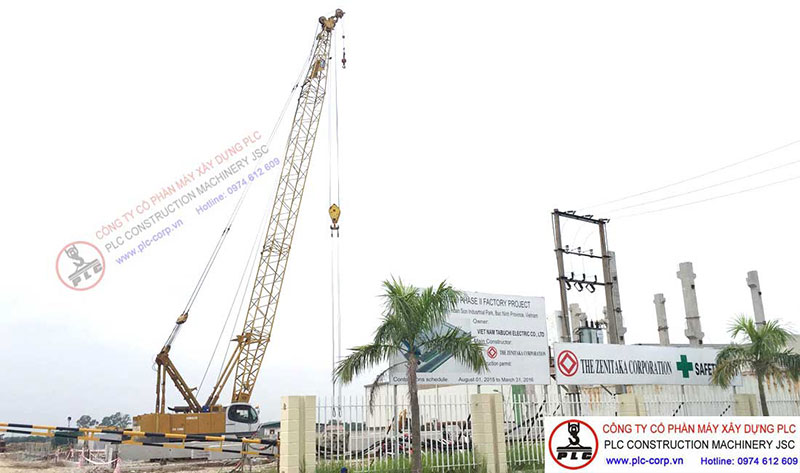 100 ton crawler cranes for rent in Vietnam