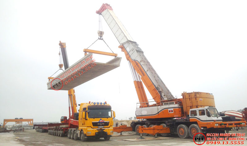 500T mobile crane rental services with cranes from Germany, Japan